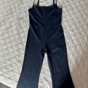 Wilfred Free Aritzia Black Jumpsuit Flare Leg